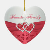 Unsere erste Weihnachtsandenken-Verzierung Keramikornament (Hinten)