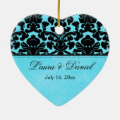 Unsere erste Weihnachtsandenken-Verzierung Keramikornament (Hinten)