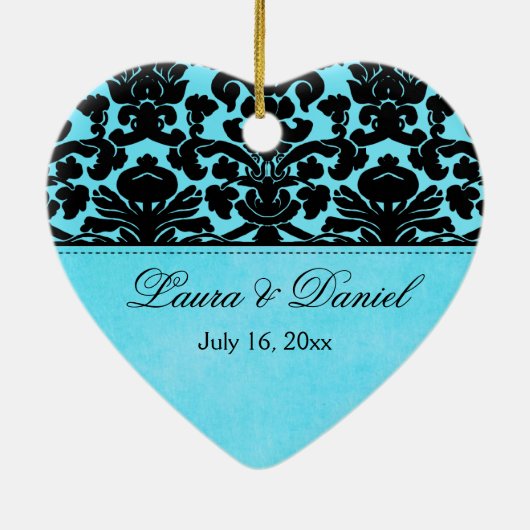 Unsere erste Weihnachtsandenken-Verzierung Keramikornament (Hinten)