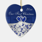 Unsere erste Weihnachtsandenken-Verzierung Keramikornament (Rechts)