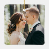 unsere erste Weihnachtsblüte Keramikornament (Rückseite)