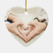 Unsere erste Weihnachtscreme Foto Keramik oder Keramik Ornament (Hinten)