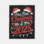 Unsere erste Weihnachtsfeier als Frau 2025 Verheir Fleecedecke (Vorderseite)