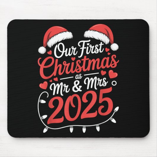 Unsere erste Weihnachtsfeier als Frau 2025 Verheir Mousepad (Vorne)