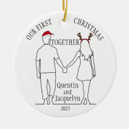 Unsere erste Weihnachtsfeier gemeinsam mit Weihnac Keramik Ornament