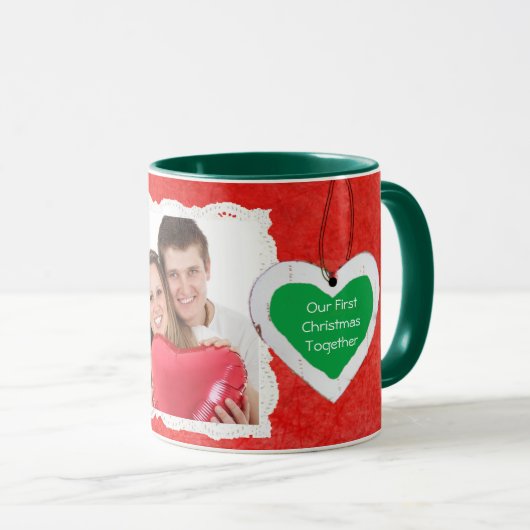 Unsere erste Weihnachtsfeier zusammen Kaffeepause Tasse (VorderseiteRechts)