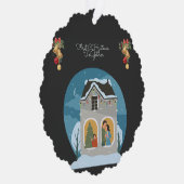 Unsere erste Weihnachtsfeier zusammen mit Familien Ornament Karte (Rechts)