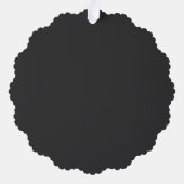 Unsere erste Weihnachtsfeier zusammen mit Familien Ornament Karte (Rückseite)