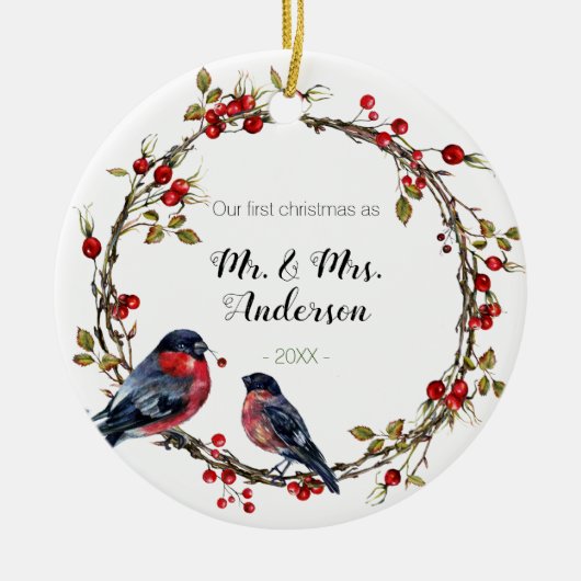 Unsere erste Weihnachtsfeierliche Pflanze Ornament (Vorne)