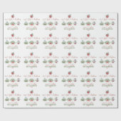 Unsere erste Weihnachtskalligrafie Feiertage Grüne Geschenkpapier (Flach)