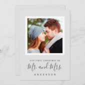 Unsere erste Weihnachtskarte als Mr & Mrs. Save The Date (Vorne/Hinten)