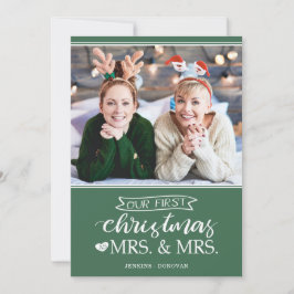 Unsere erste Weihnachtskarte als mrs & mrs lgbt Ho Feiertagskarte