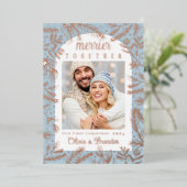 Unsere erste Weihnachtskarte Folien Feiertagskarte (Stehend vorne)