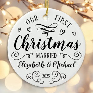 unsere erste Weihnachtsmesse Keramik Ornament