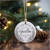 Unsere erste Weihnachtsschmuck-Keramik, Black Line Keramik Ornament