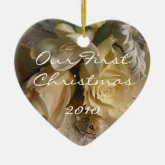 Unsere erste Weihnachtsverzierung Keramik Ornament