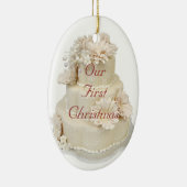 Unsere erste Weihnachtsverzierung Keramik Ornament (Rechts)