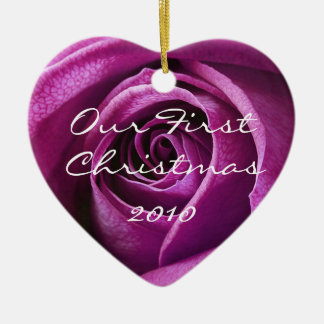 Unsere erste Weihnachtsverzierung Keramikornament