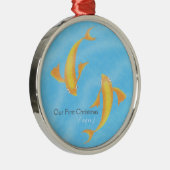 Unsere erste Weihnachtsverzierung - Koi Ornament Aus Metall (Rechts)