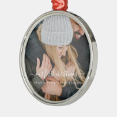 Unsere erste Weihnachtsvorlage Ornament Aus Metall (Links)