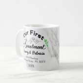 Unsere erste Wohnung 2021 Individuelle Namen & Ans Kaffeetasse (Vorderseite Links)
