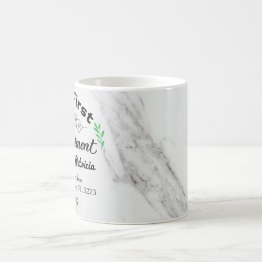 Unsere erste Wohnung 2021 Individuelle Namen & Ans Kaffeetasse (Mittel)