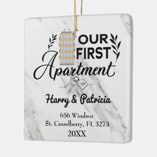 Unsere erste Wohnung 2022 Individuelle Namen & Ans Keramikornament (Links)