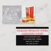 unsere erste Zuhause-Comic-Tür Visitenkarte (Vorne/Hinten)