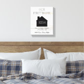 Unsere erste Zuhause Housewarming Leinwanddruck (Insitu (Schlafzimmer))