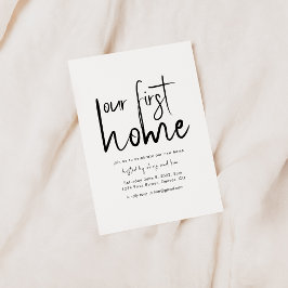 Unsere erste Zuhause Housewarming-Party Einladung