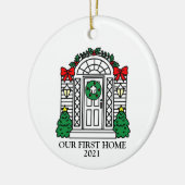 UNSERE ERSTE ZUHAUSE KERAMIK ORNATIONAL PERSONALIS KERAMIK ORNAMENT (Links)