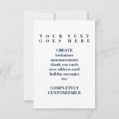 unsere erste Zuhause (Mod Zuhause) Einladung (Rückseite)