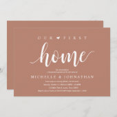 Unsere erste Zuhause, Party-Feier Einladung (Vorne/Hinten)