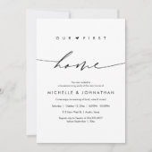 Unsere erste Zuhause, Party-Feier Einladung (Vorderseite)