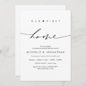 Unsere erste Zuhause, Party-Feier Einladung (Vorne/Hinten)