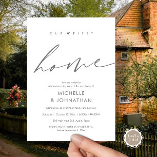 Unsere erste Zuhause, Party-Feier Einladung