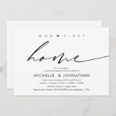 Unsere erste Zuhause, Party-Feier Einladung (Vorne/Hinten)