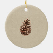 Unsere erste Zuhause rustikale Kraftzeichenschmuck Keramik Ornament (Hinten)