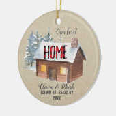 Unsere erste Zuhause rustikale Weihnachtsschmuck (Links)