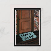 unsere erste Zuhause-Türmatte (Vorne/Hinten)