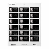 unsere erste Zuhause-Türmatte Foto Adressaufkleber (Vorne)