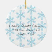 Unsere erste Zuhause Weihnachten Keramikornament (Hinten)