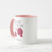 Unsere ersten Mütter Tag erste Mama Personalisiert Tasse (Vorderseite Links)