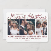 Unsere ersten Verheirateten Weihnachten Newlywings (Vorderseite)