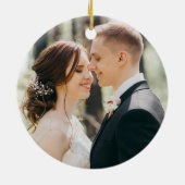 unsere ersten Weihnachten als 09.09. & mrs. Winter Keramik Ornament (Hinten)