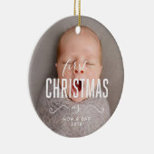 Unsere ersten Weihnachten als Eltern Ornament (Rechts)