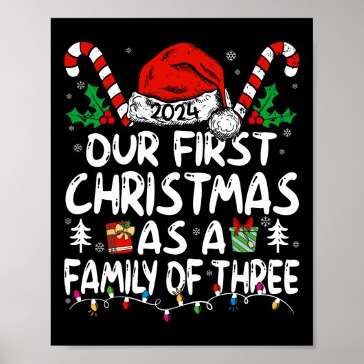 Unsere ersten Weihnachten als Familie von drei 202 Poster (Vorne)