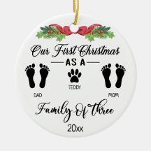 Unsere ersten Weihnachten als Familie von drei Foo