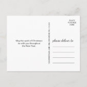 Unsere ersten Weihnachten als Foto und Mr. (Rückseite)