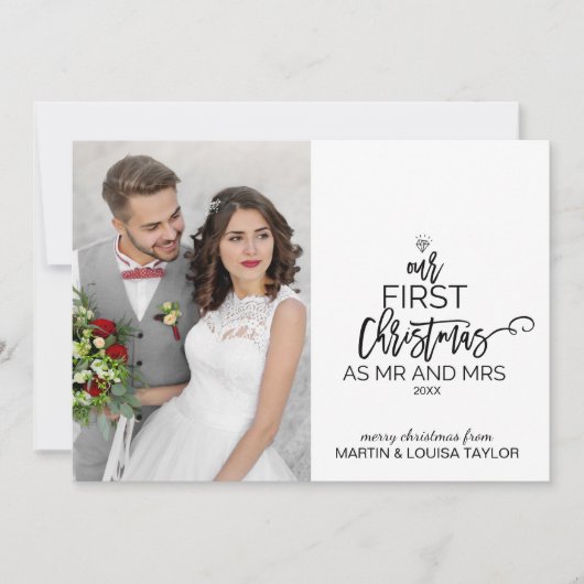 Unsere ersten Weihnachten als Foto und Mr. (Vorderseite)